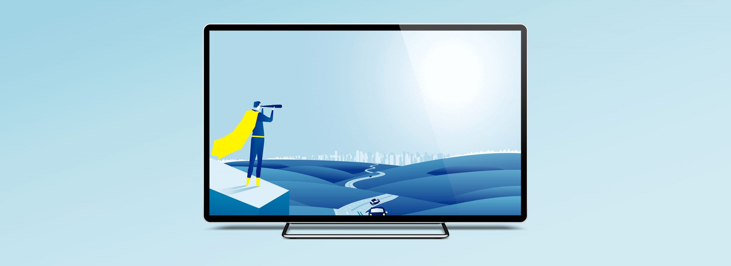 Design of the video displayed on a screen