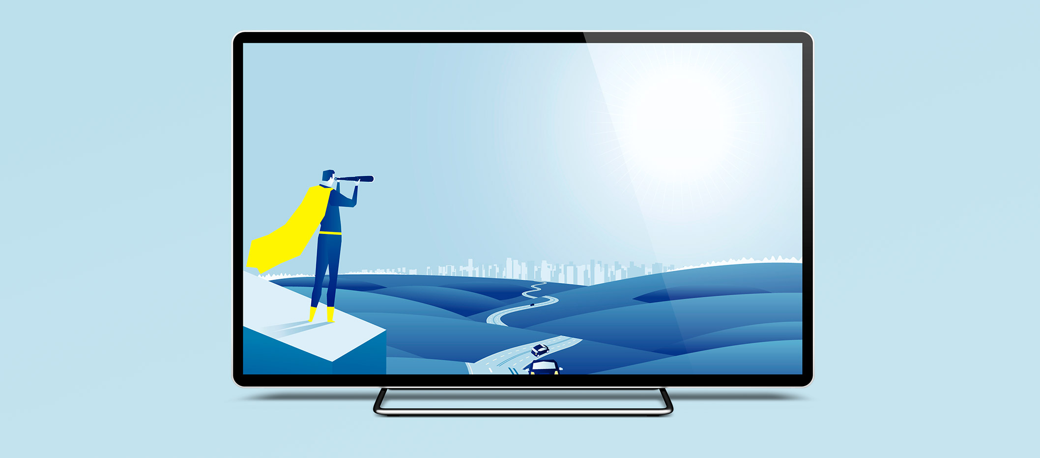 Design of the video displayed on a screen
