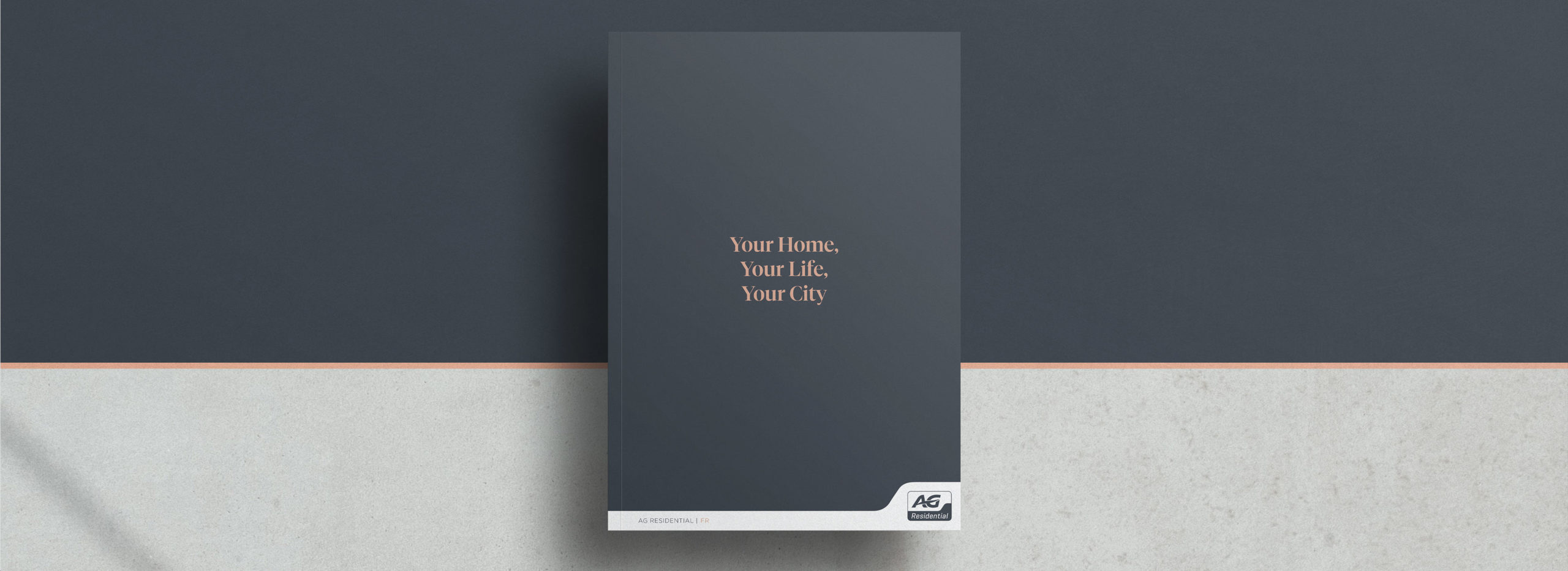 Cover of the brochure with hot foil