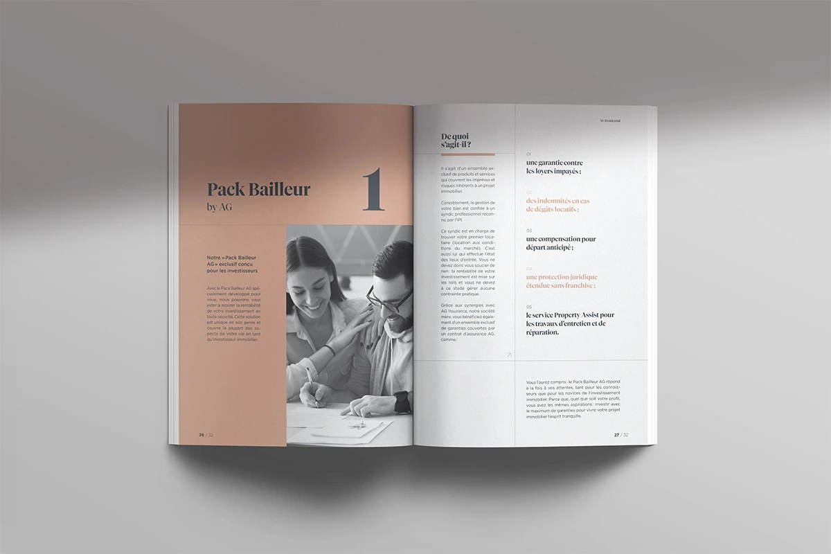 Brochure réalisée par Absolute agency
