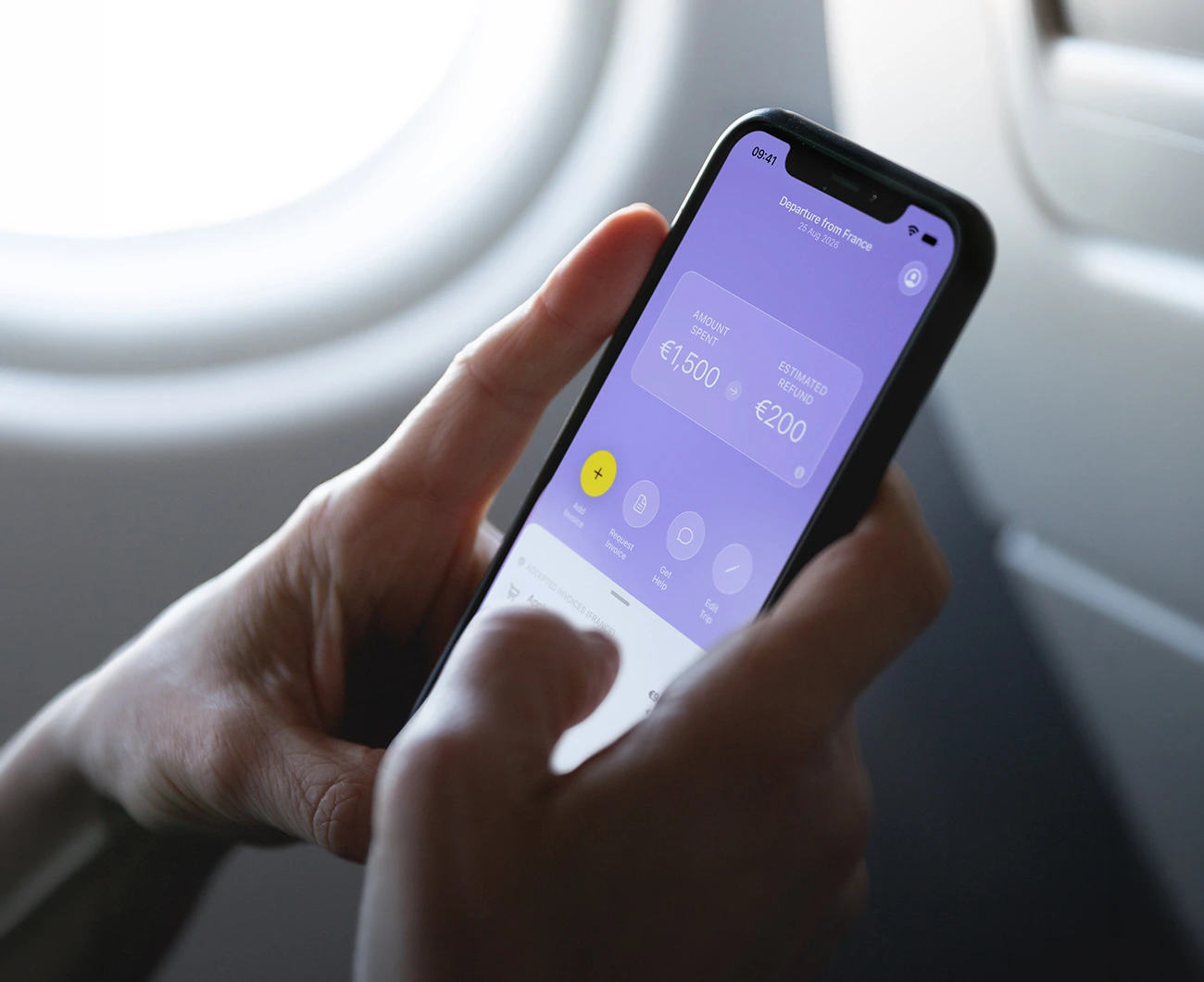 Application Zapptax sur smartphone